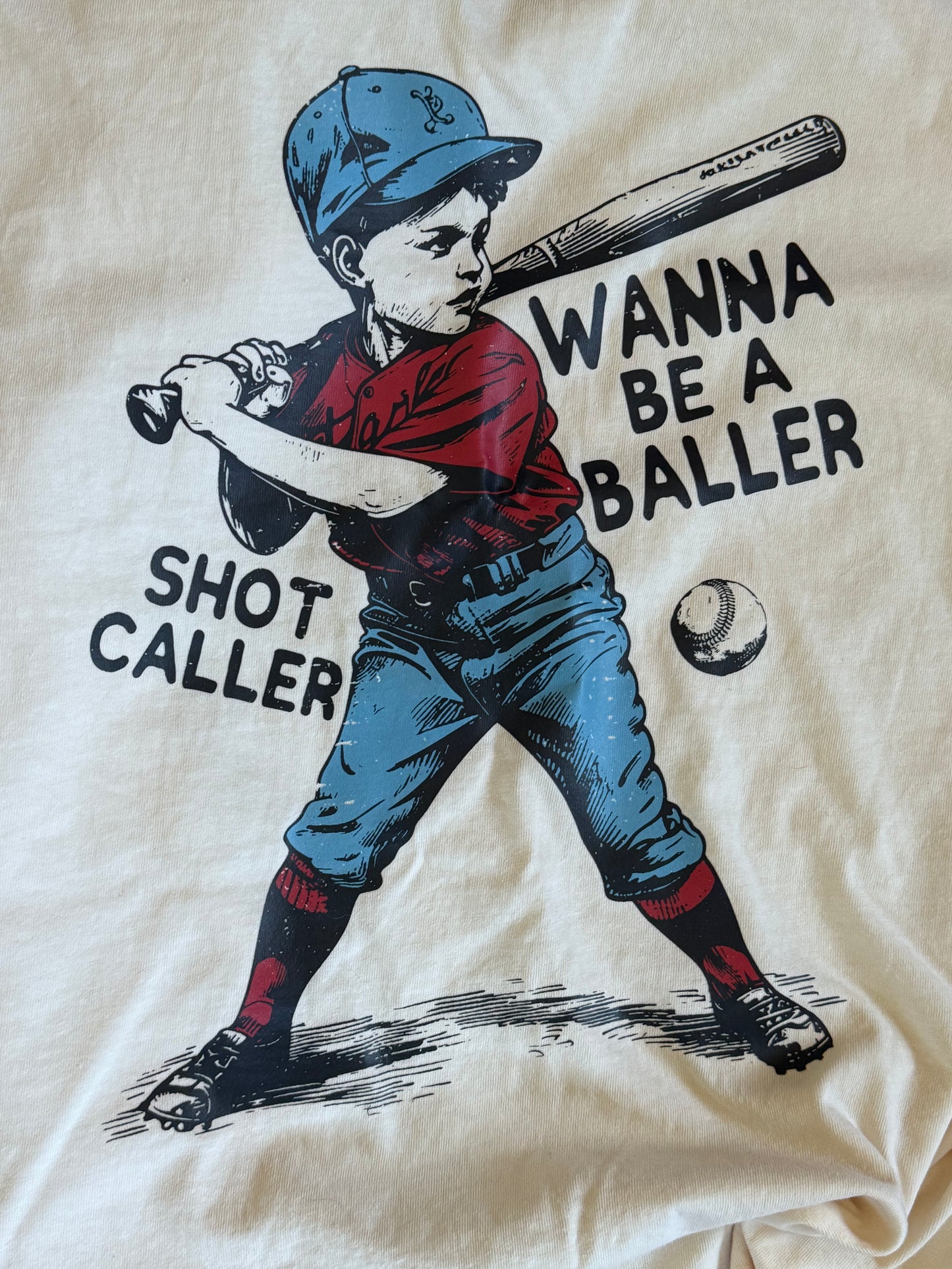 Wanna Be A Baller Tee - Comfort Colors Tee