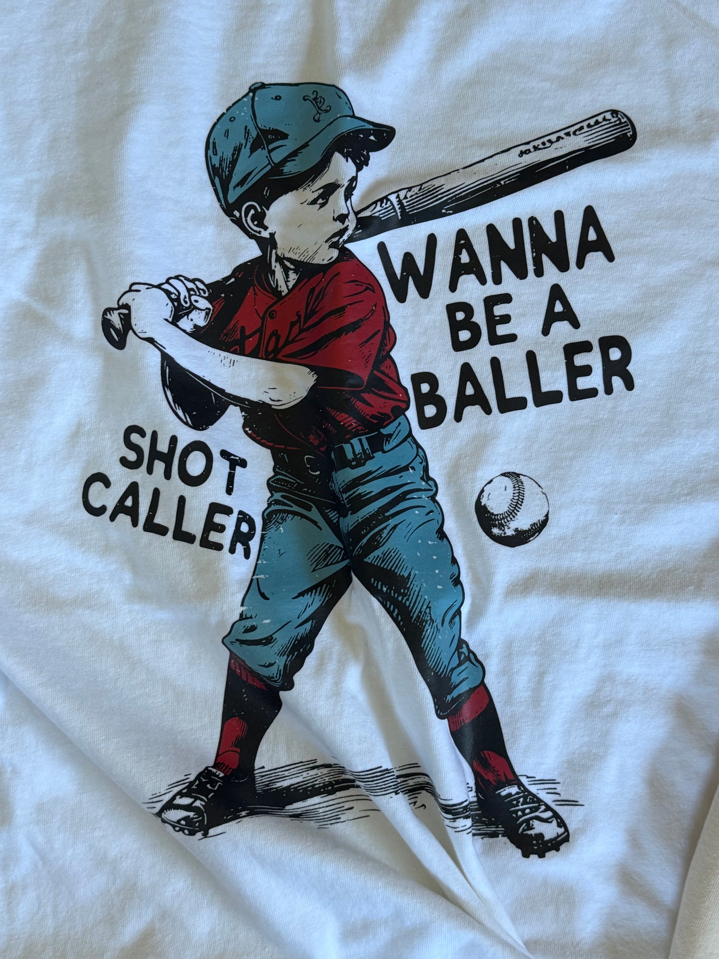 Wanna Be A Baller Tee - Comfort Colors Tee