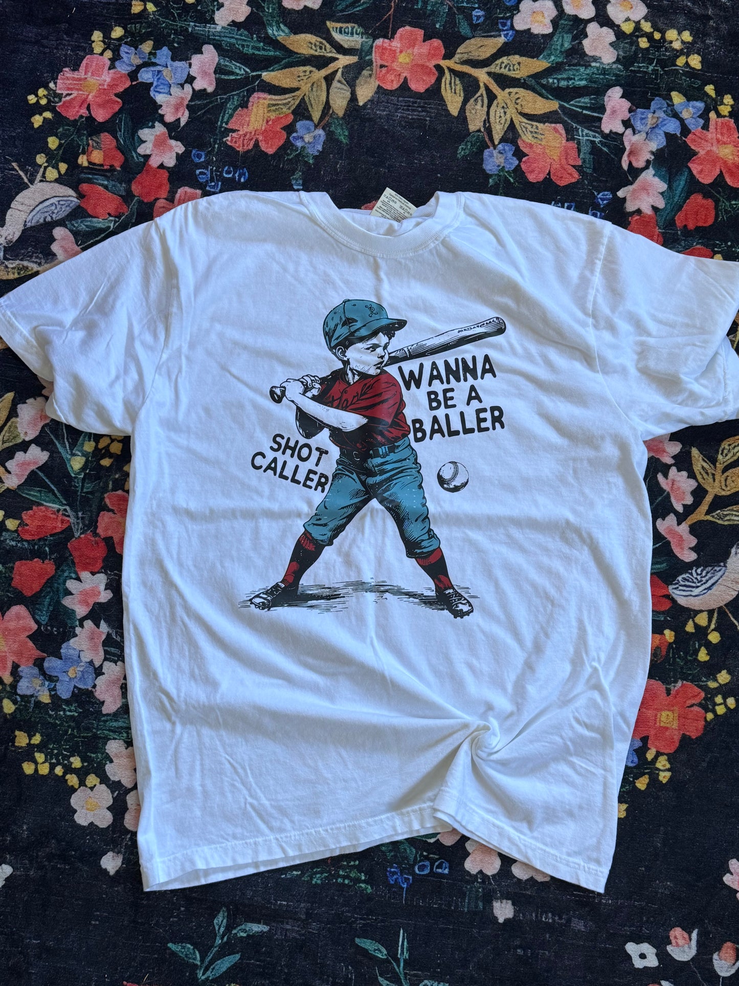 Wanna Be A Baller Tee - Comfort Colors Tee