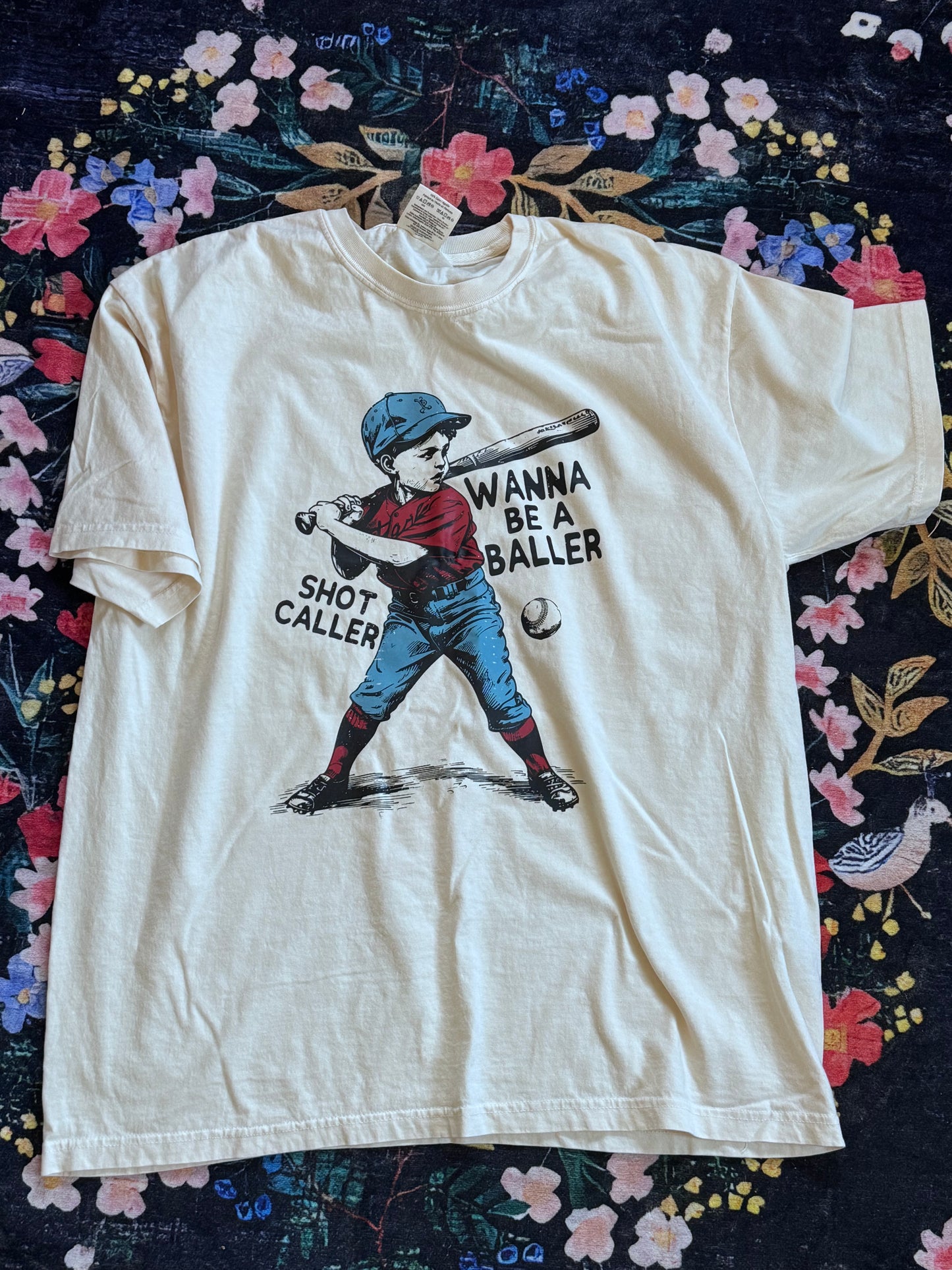 Wanna Be A Baller Tee - Comfort Colors Tee