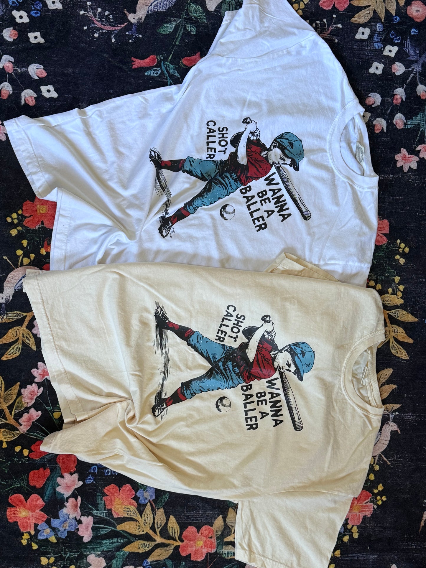 Wanna Be A Baller Tee - Comfort Colors Tee