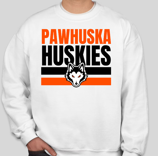 Pawhuska Huskies - Crewneck Sweatshirt