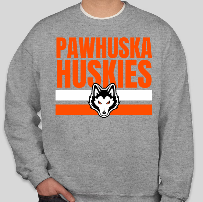 Pawhuska Huskies - Crewneck Sweatshirt