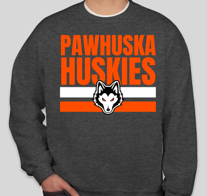 Pawhuska Huskies - Crewneck Sweatshirt