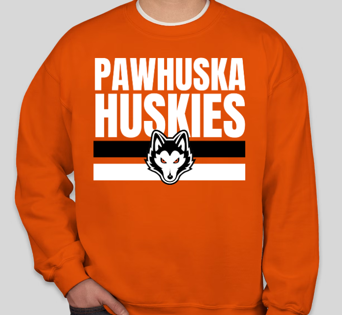 Pawhuska Huskies - Crewneck Sweatshirt