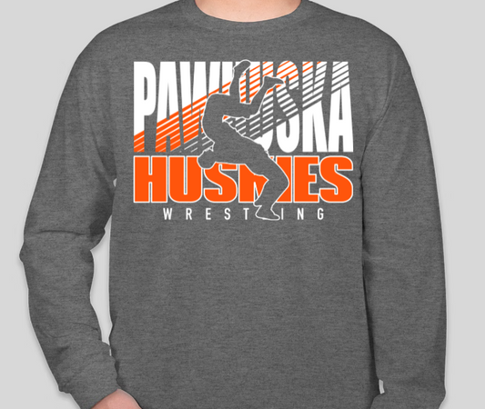 Pawhuska Huskie Wrestling Long Sleeve Tee