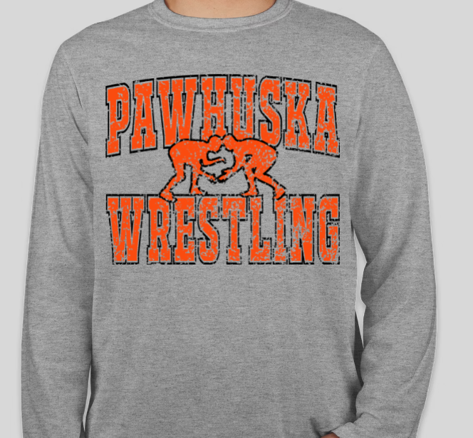 Pawhuska Huskie Wrestling Long Sleeve Tee