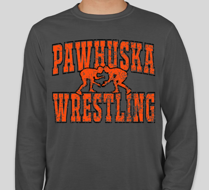 Pawhuska Huskie Wrestling Long Sleeve Tee