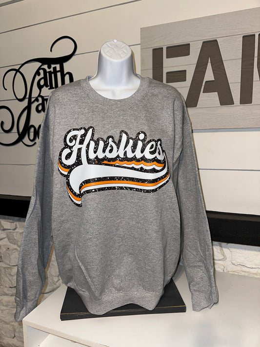 Retro Huskies Crewneck