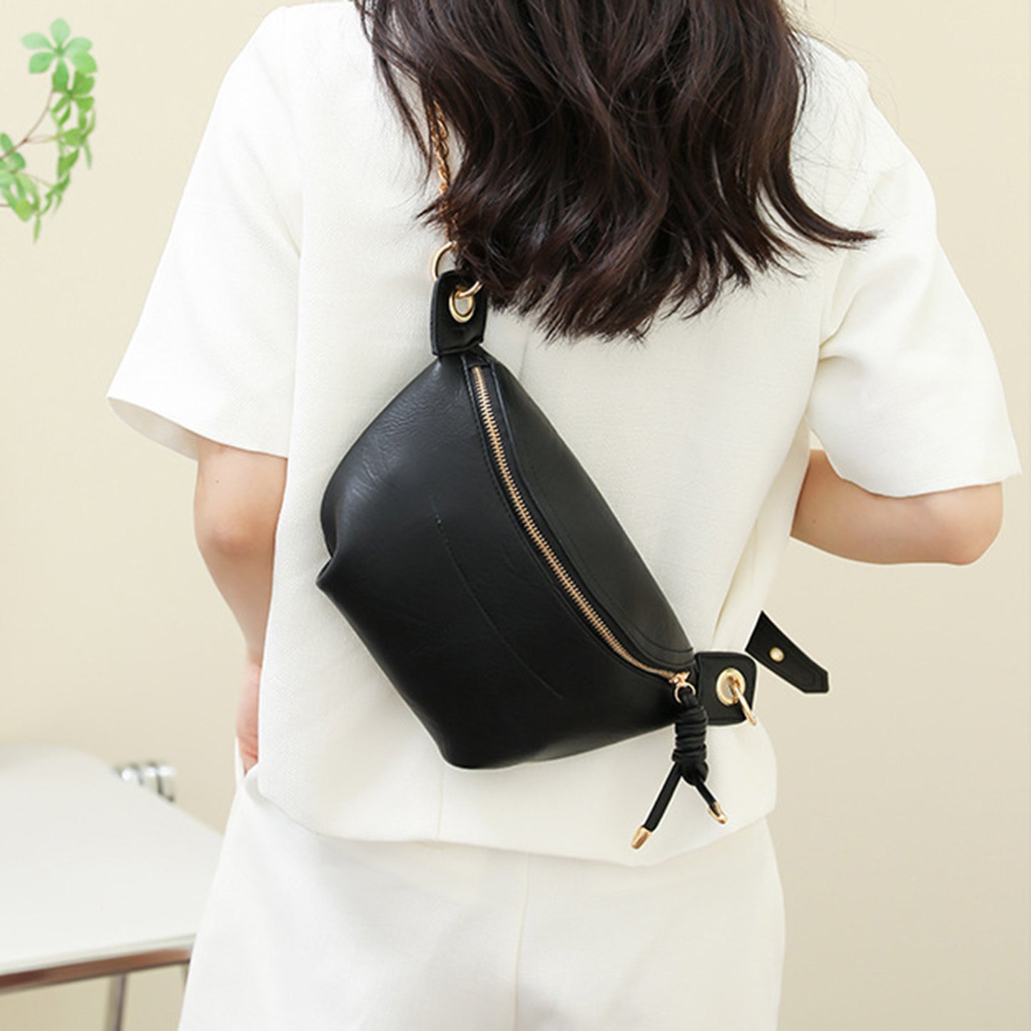 PU Leather Sling Bag