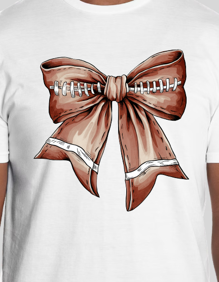 Football Bow Tee